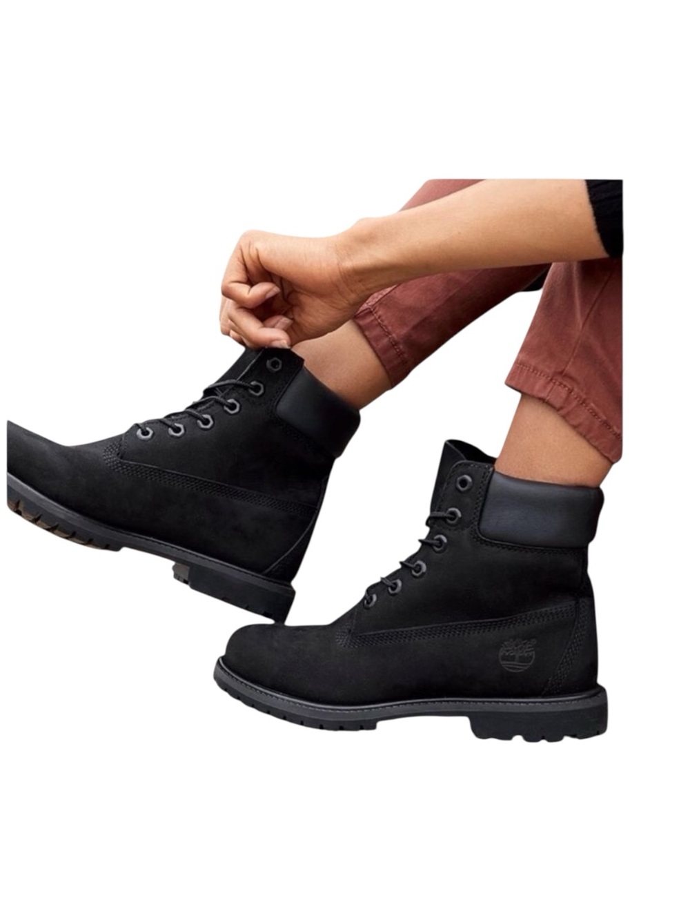 Timberland Premium 6” Waterproof Boot Black Lace Up Women’s Size 7 NWT Y2K